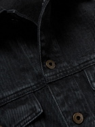 LOEWE - Logo-Detailed Denim Jacket - Black