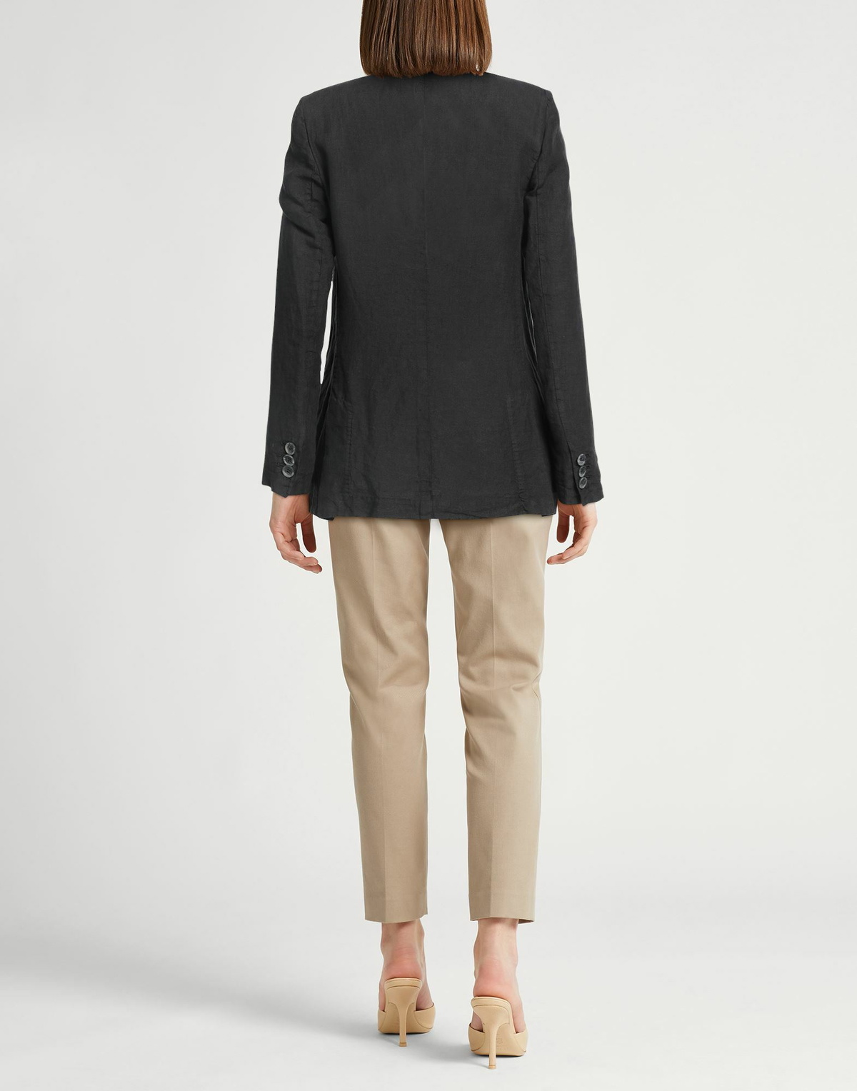 120% Lino Womens Blazer in Black