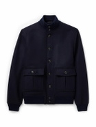 Valstar - Virgin Wool Bomber Jacket - Blue