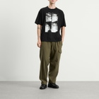 YMC Men's Triple T-Shirt Faces in Black