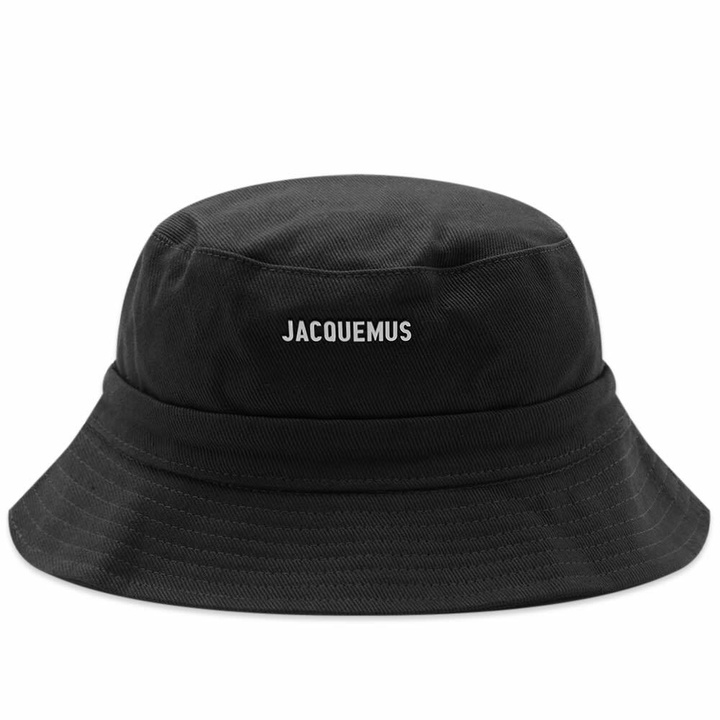 Photo: Jacquemus Men's Le Bob Gadjo Bucket Hat in Black