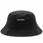 Jacquemus Men's Le Bob Gadjo Bucket Hat in Black