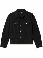 Nudie Jeans - Robby Vintage Logo-Appliquéd Denim Jacket - Black