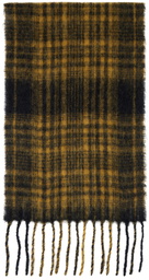 Samsøe Samsøe Black & Yellow Alex Scarf