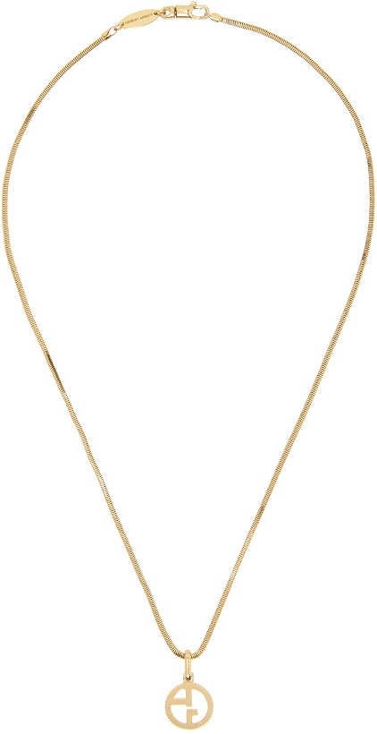 Photo: Giorgio Armani Gold Logo Necklace