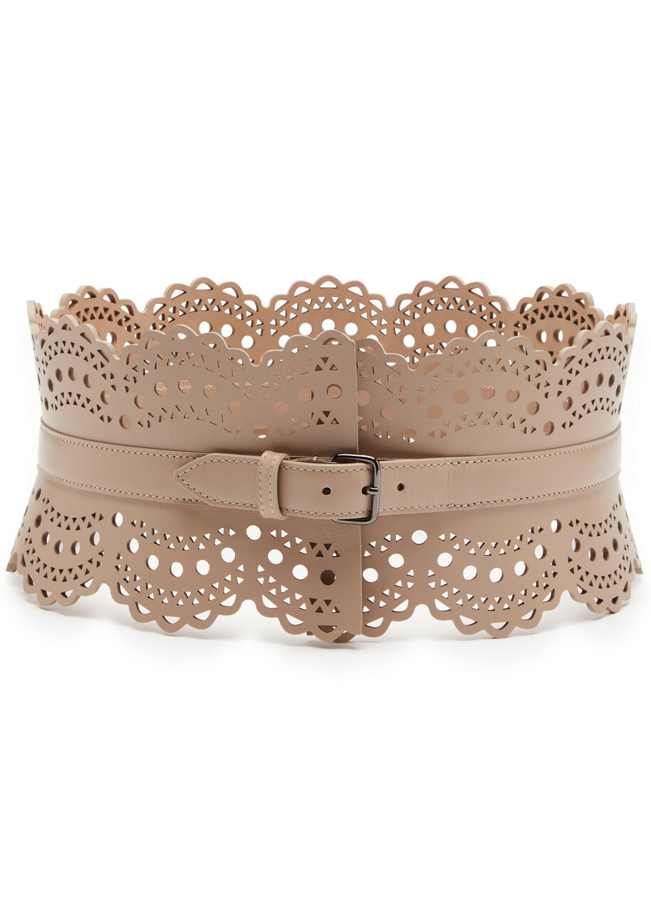 Alaïa Bustier Laser-cut Leather Belt ALAÏA