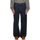 Dries Van Noten Blue Loose Fit Jeans