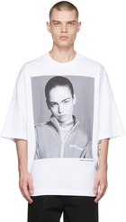 Palm Angels White Graphic T-Shirt