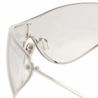 Acne Studios Men's Metallic Sunglasses in Transparent/Silver 