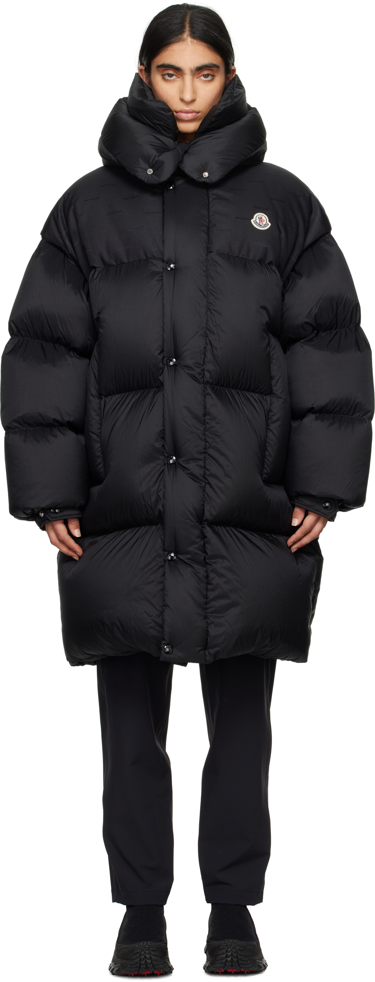 【MONCLER】 Verone ロングダウンコート ブラック モンクレール Moncler Black Verone Long Down Jacket Moncler