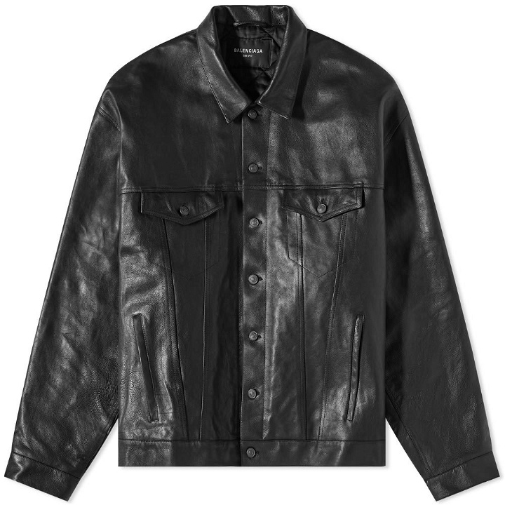 Photo: Balenciaga Boxy Leather Jacket