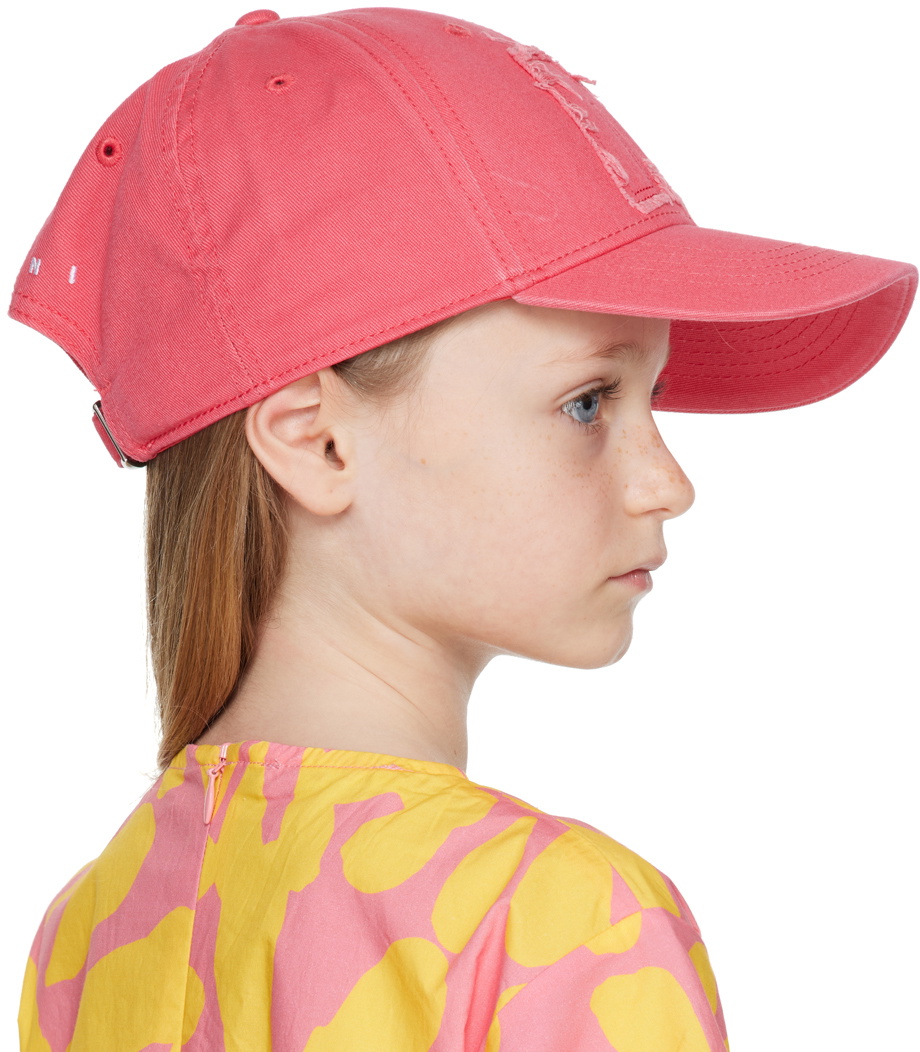 Marni Kids Pink Big M Cap