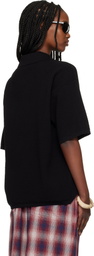 Stone Island Black 5100021 Light Raw Hand Organic Cotton Polo