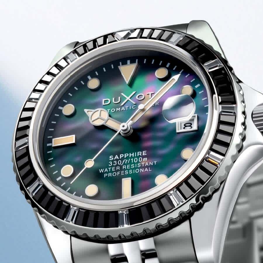 Duxot Atlantica 40 Rainbow Automatic Black Dial Mens Watch DX-2077-11