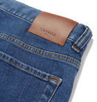 Canali - Stretch Cotton and Cashmere-Blend Jeans - Mid denim