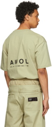Hood by Air Khaki Veteran Badge T-Shirt