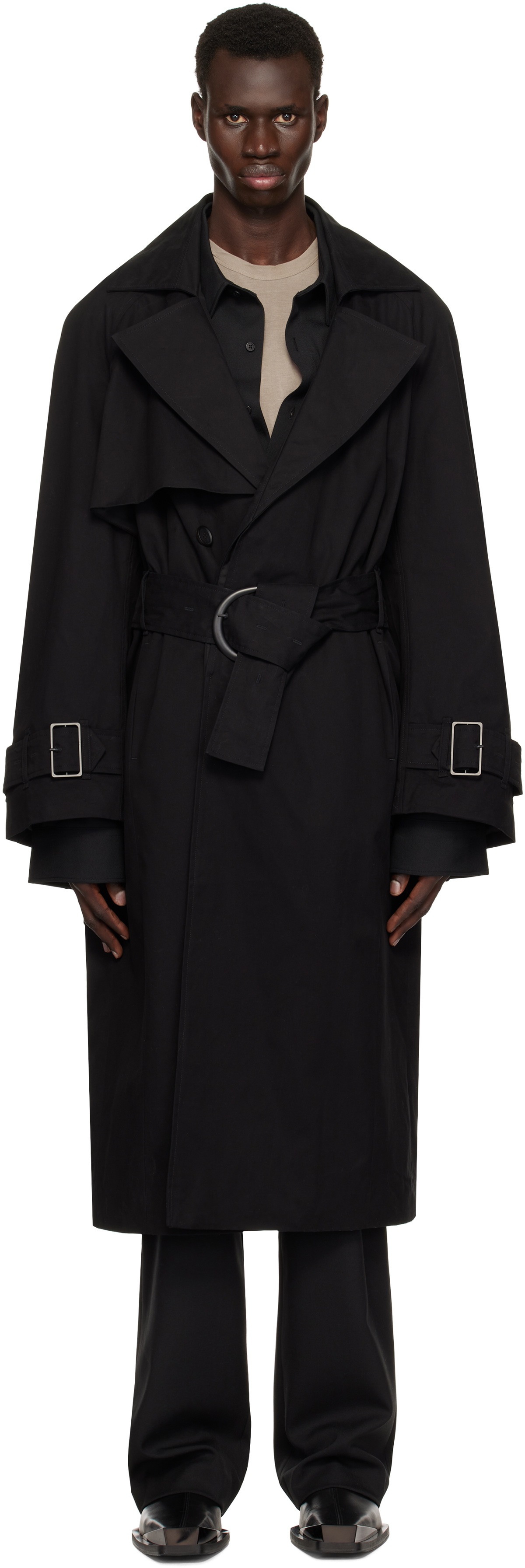 Entire Studios GOODMAN トレンチ　サイズS Entire Studios Black Goodman Trench Coat Entire Studios