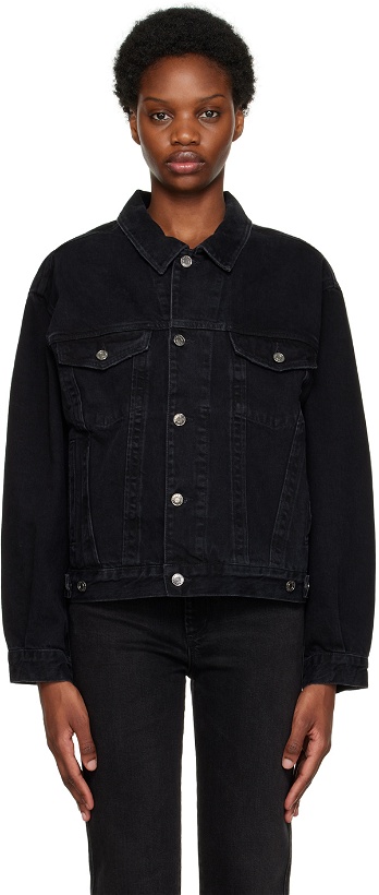Photo: AGOLDE Black Charli Oversized Denim Jacket