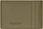 Bottega Veneta Khaki Cassette Card Holder