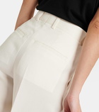 Toteme High-rise cropped straight pants