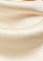 Vince Draped Scarf-effect Satin top Cream