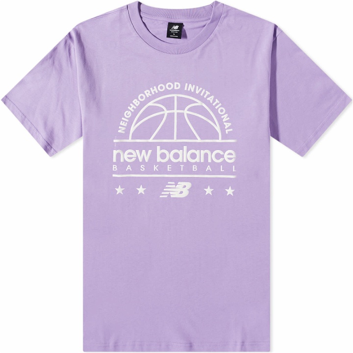 Photo: New Balance Men's Hoops Invitational T-Shirt in Twilight