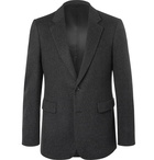 Burberry - Dark-Grey Slim-Fit Mélange Felted Cashmere Blazer - Men - Dark gray