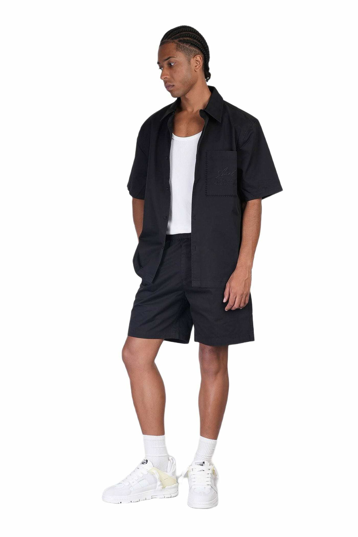 Axel Arigato Shirt In Black Cotton