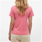 Comme des Garçons Play Women's Red Heart Polka Dot Logo T-Shirt in Pink