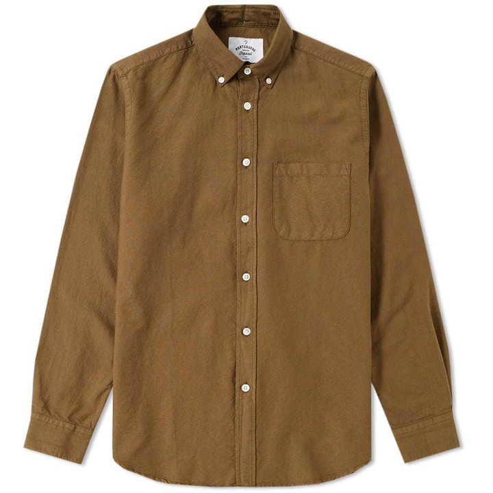 Photo: Portuguese Flannel Button Down Bellavista Oxford Shirt Green