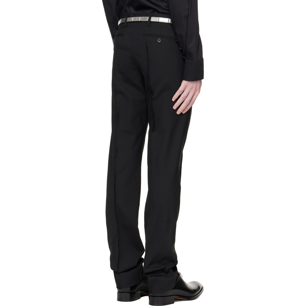 HODAKOVA Black Horse Hair Suit Trousers