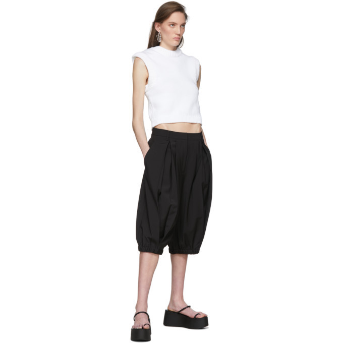 Tibi White Tube Yarn Sleeveless Sweater
