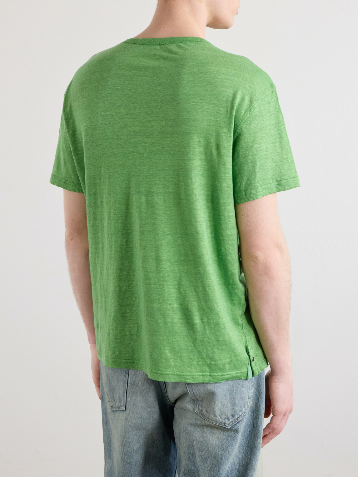 God's True Cashmere - Signature Linen T-Shirt - Green