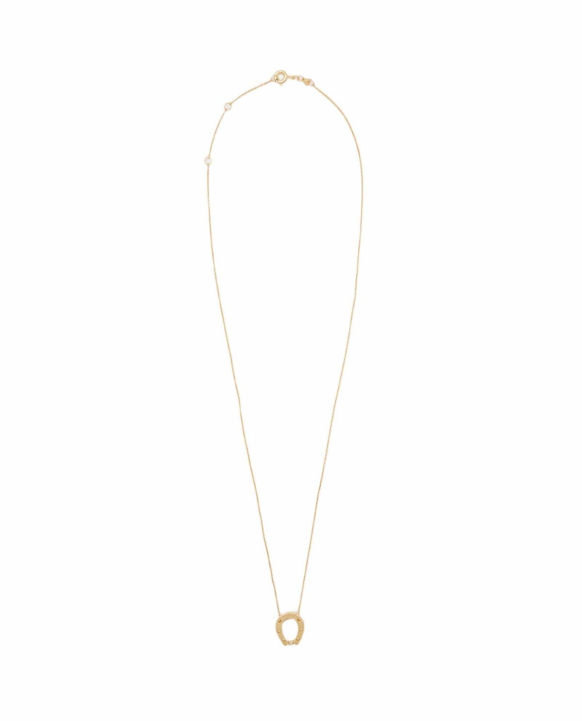 Aliita 9k Gold Horseshoe Brillante Necklace