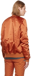 Rick Owens Orange Flight Bomber Jacket