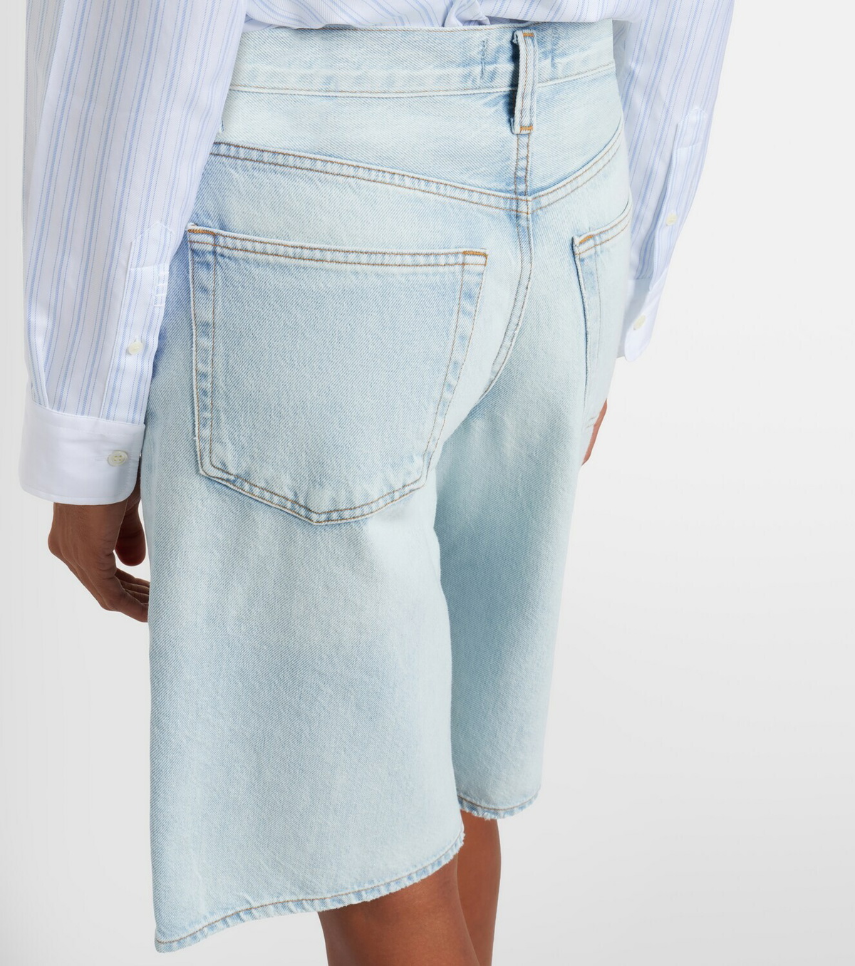 Agolde Ramona denim Bermuda shorts