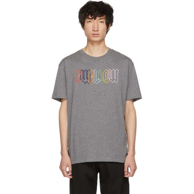 Photo: McQ Alexander McQueen Grey Rainbow Swallow T-Shirt