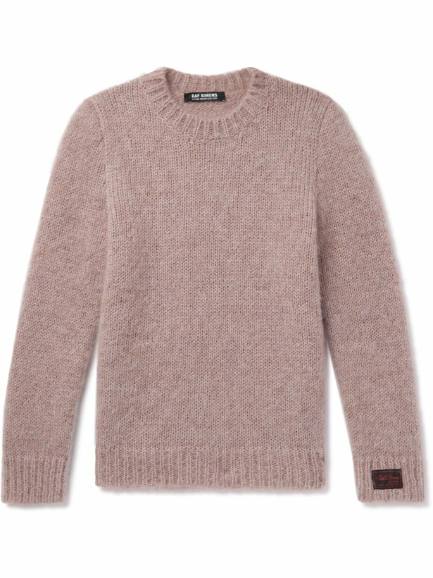 Photo: Raf Simons - Slim-Fit Mohair-Blend Sweater - Purple