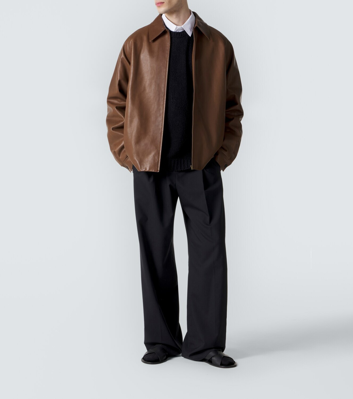 The Row Mount leather jacket