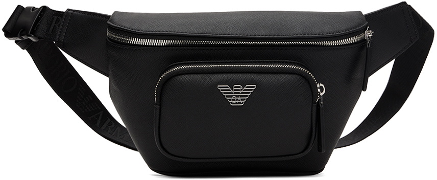 Emporio Armani Black Zip Belt Pouch Emporio Armani