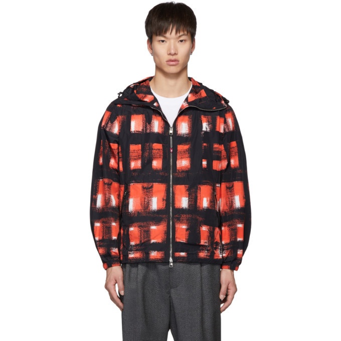 Photo: Alexander McQueen Black and Red Painted Check Jacket