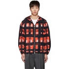 Alexander McQueen Black and Red Painted Check Jacket