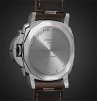 Panerai - Luminar Due Automatic 42mm Stainless Steel and Leather Watch - Black