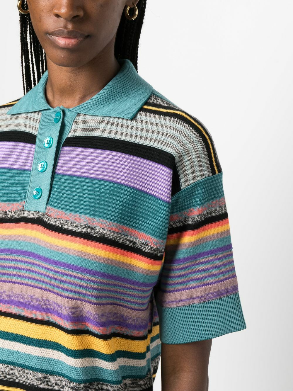 PS PAUL SMITH - Striped Cotton Polo Shirt