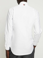 THOM BROWNE - Grosgrain Cotton Oxford Shirt