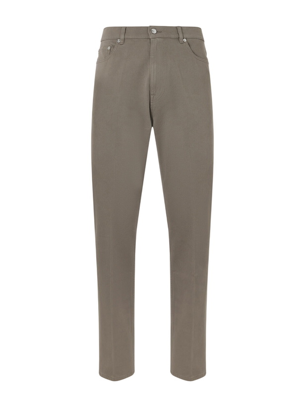 Photo: Dunhill - Tapered Cotton-Blend Twill Trousers - Green