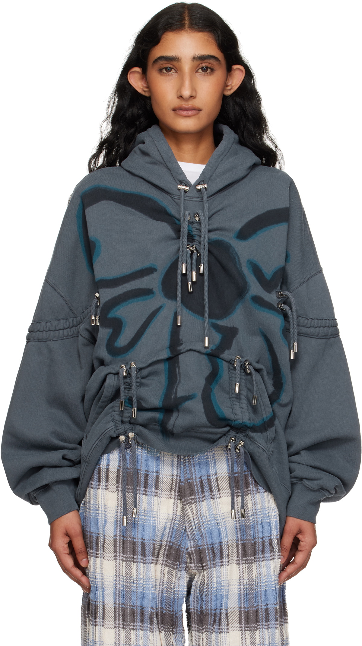 Collina Strada Gray Burst Hoodie