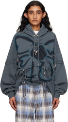 Collina Strada Gray Burst Hoodie