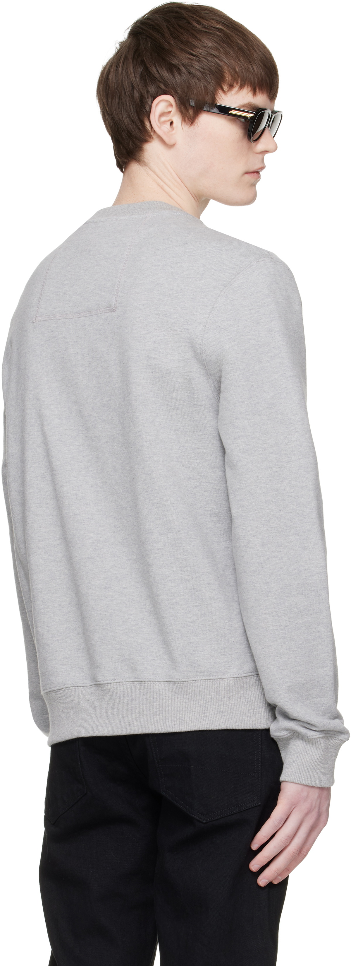 Lanvin Gray 'Lanvin Ribbon' Sweatshirt