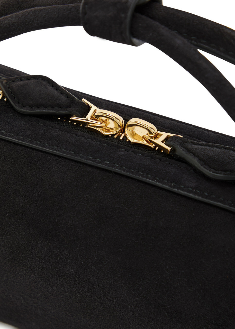 Alaïa Le Teckel Suede Clutch - Black - One Size